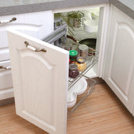 Kitchen cabinet corner basket